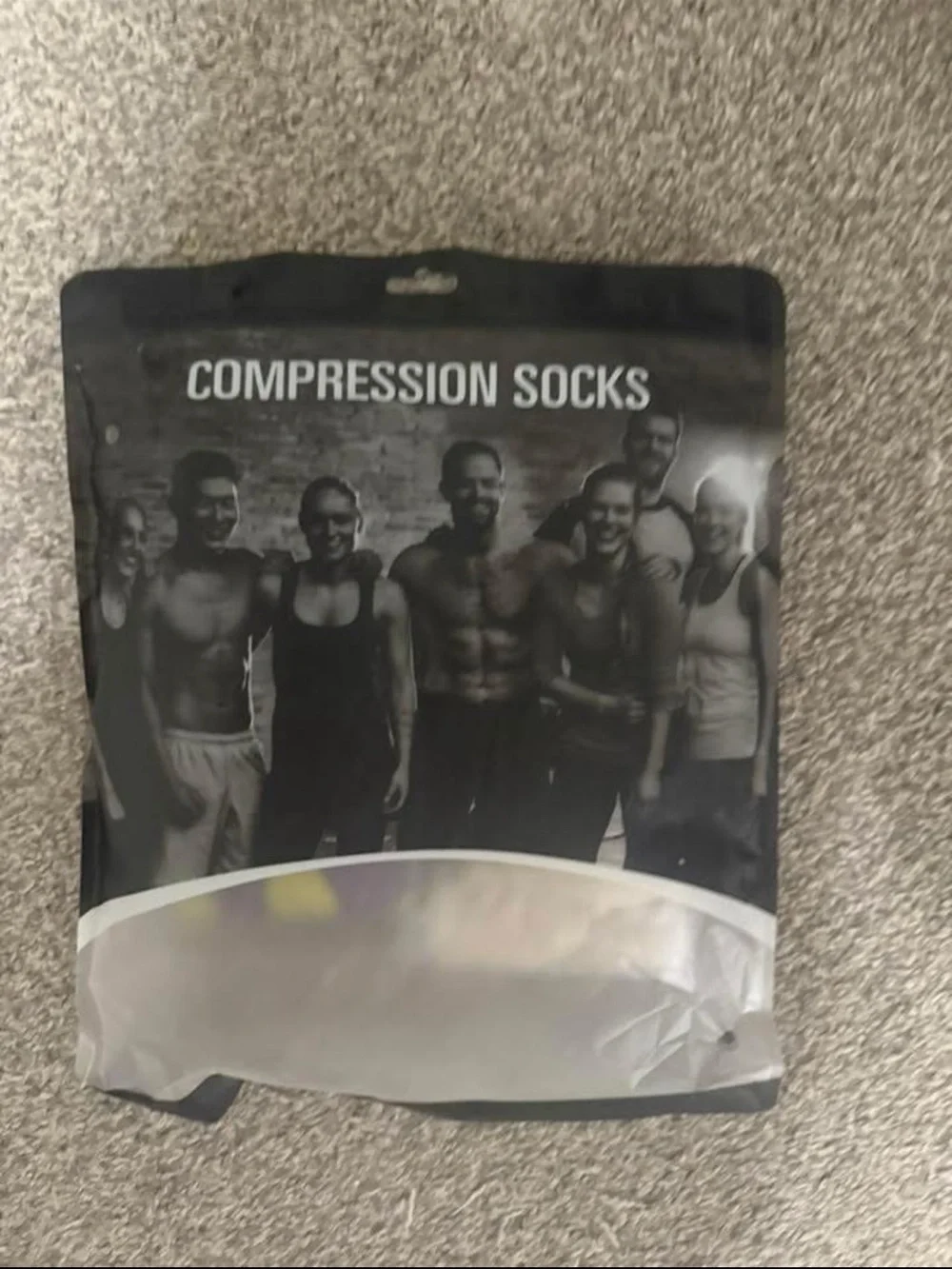 Source Unknown Black Compression Socks - Athletic Support
